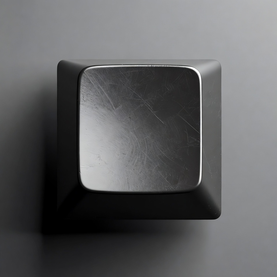 Black Metallic Keyboard Key Black Metallic Keyboard Key