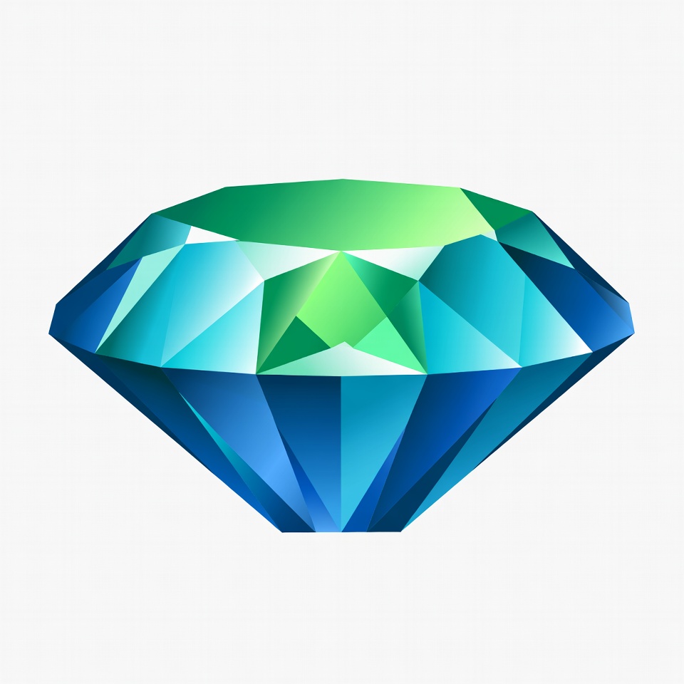 Green Blue Diamond Gem Green Blue Diamond Gem