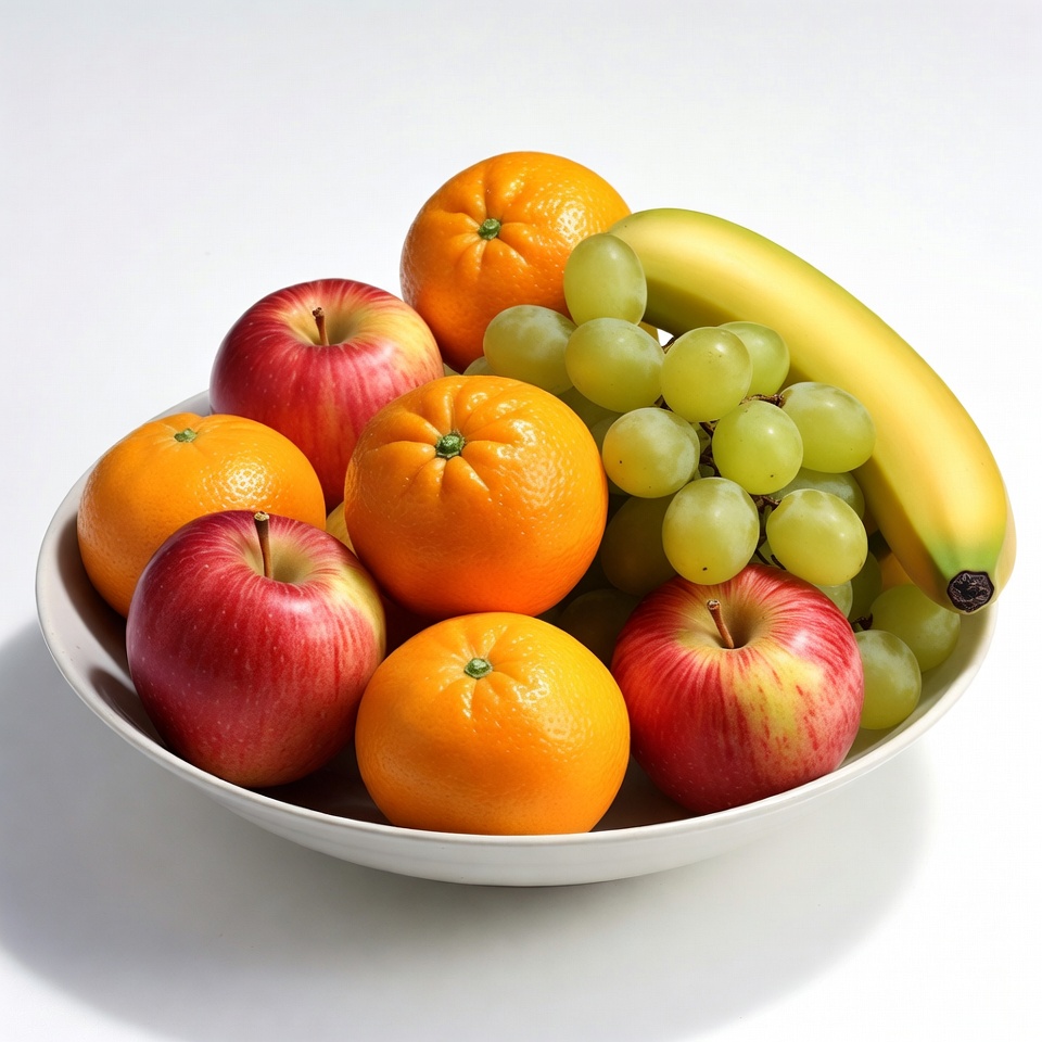 Fresh Fruit Bowl with Apples Oranges Fresh Fruit Bowl with Apples Oranges
