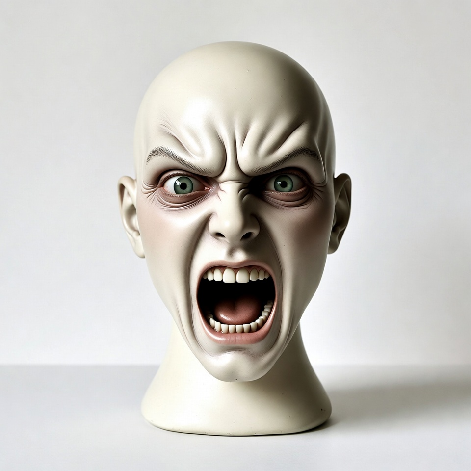 Screaming Mannequin Head Screaming Mannequin Head