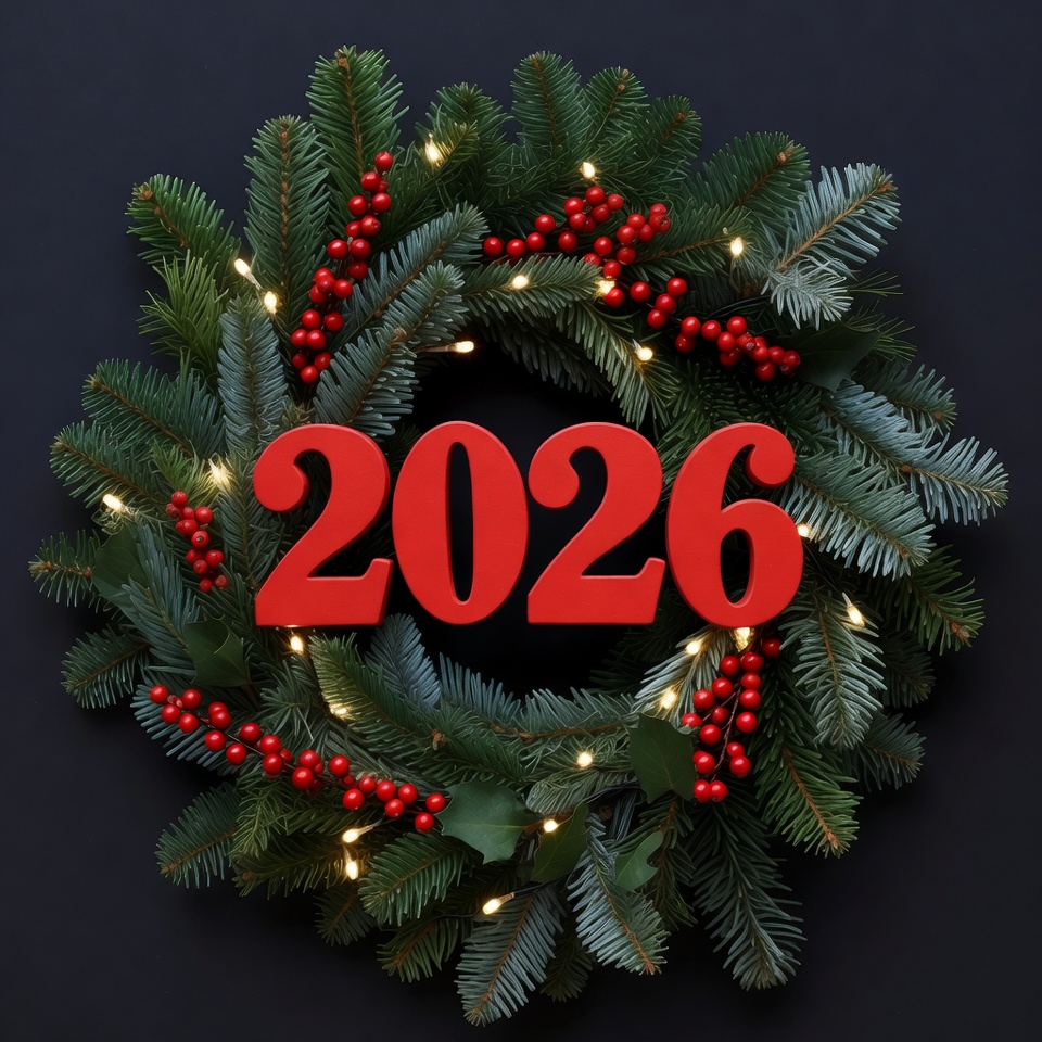 2026 Christmas Wreath with Lights 2026 Christmas Wreath with Lights