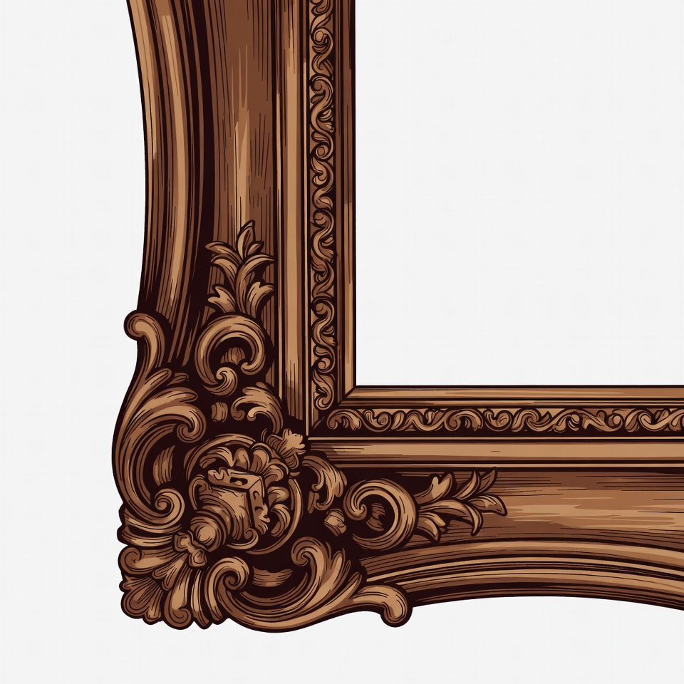 Ornate Wooden Picture Frame Ornate Wooden Picture Frame