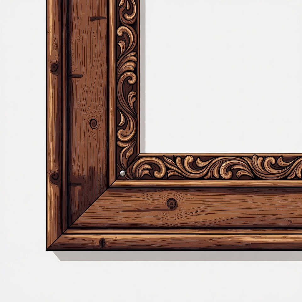 Ornate Wooden Picture Frame Ornate Wooden Picture Frame