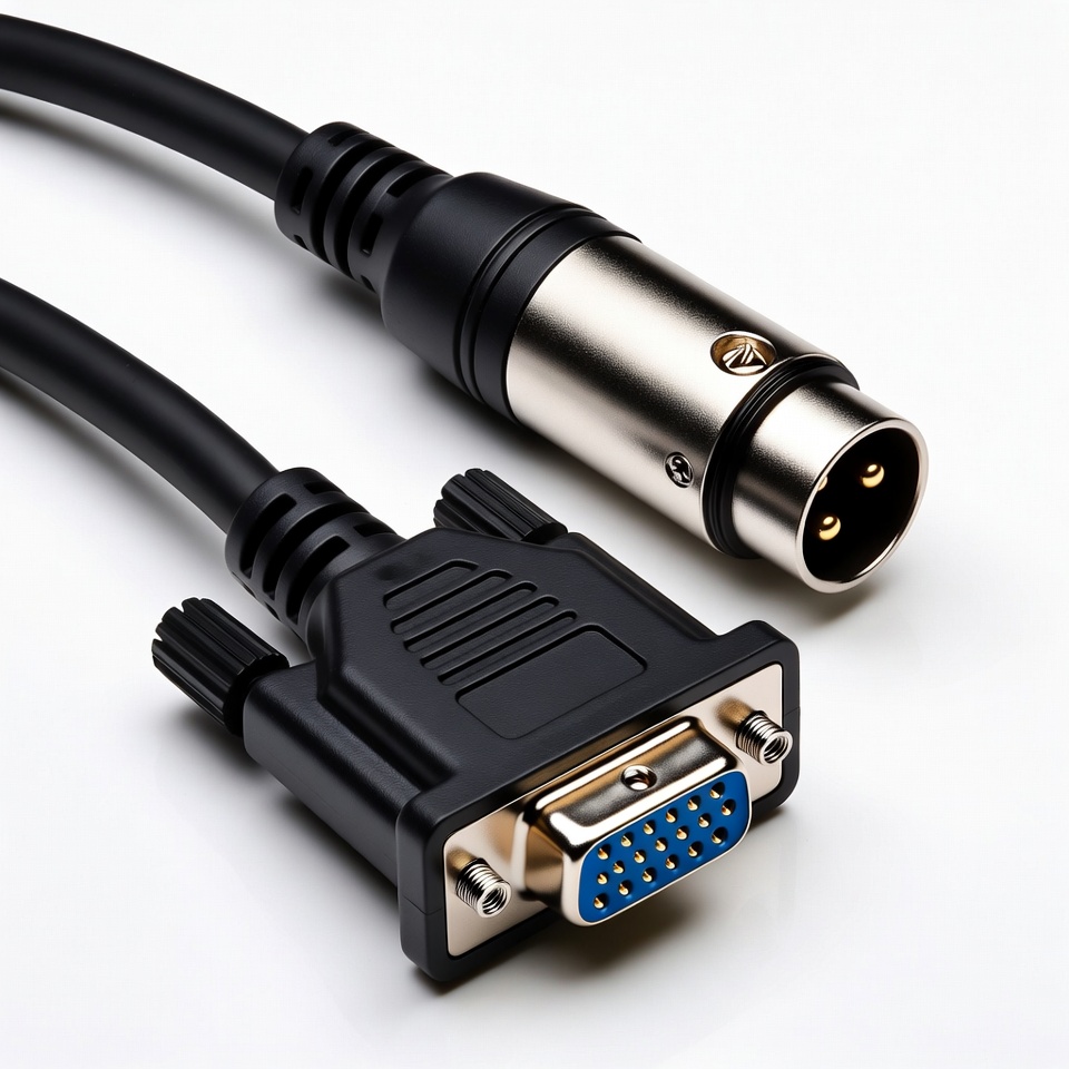 XLR to VGA Cable Adapter XLR to VGA Cable Adapter