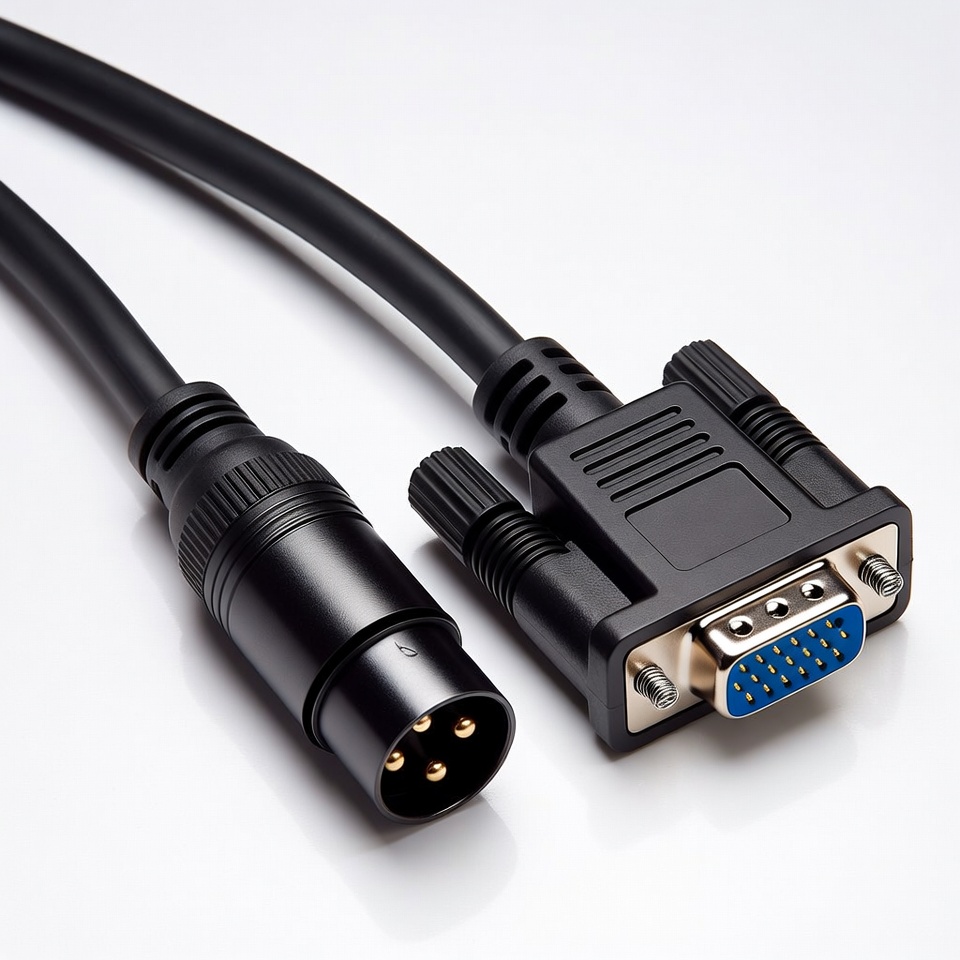 XLR to VGA Cable XLR to VGA Cable