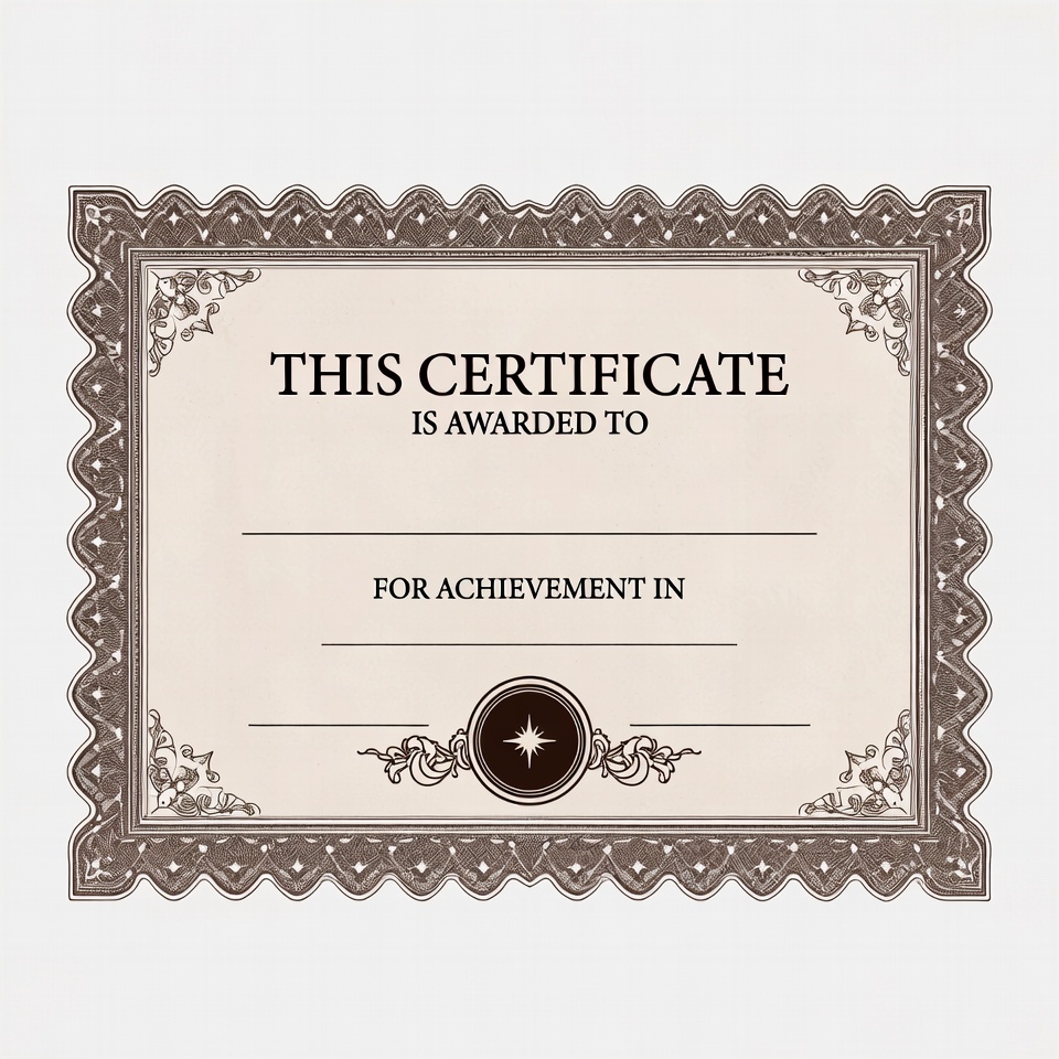 Blank Achievement Certificate Template Blank Achievement Certificate Template