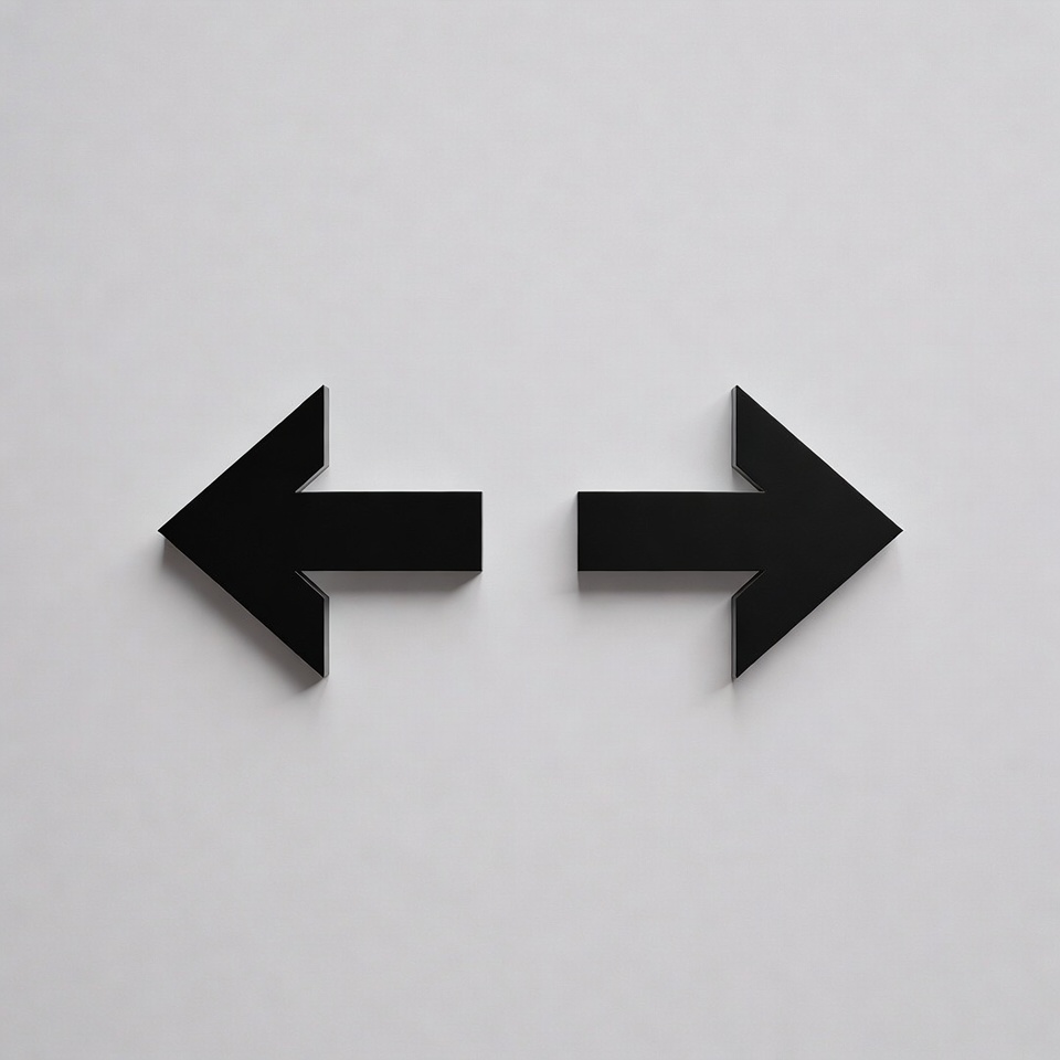 Black Left and Right Arrows Black Left and Right Arrows