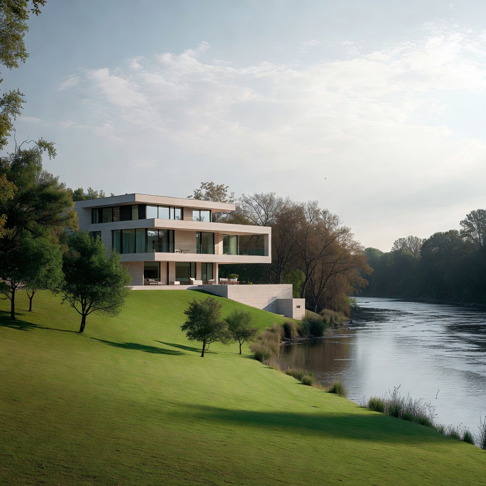 Modern House on Riverside Hill Modern House on Riverside Hill