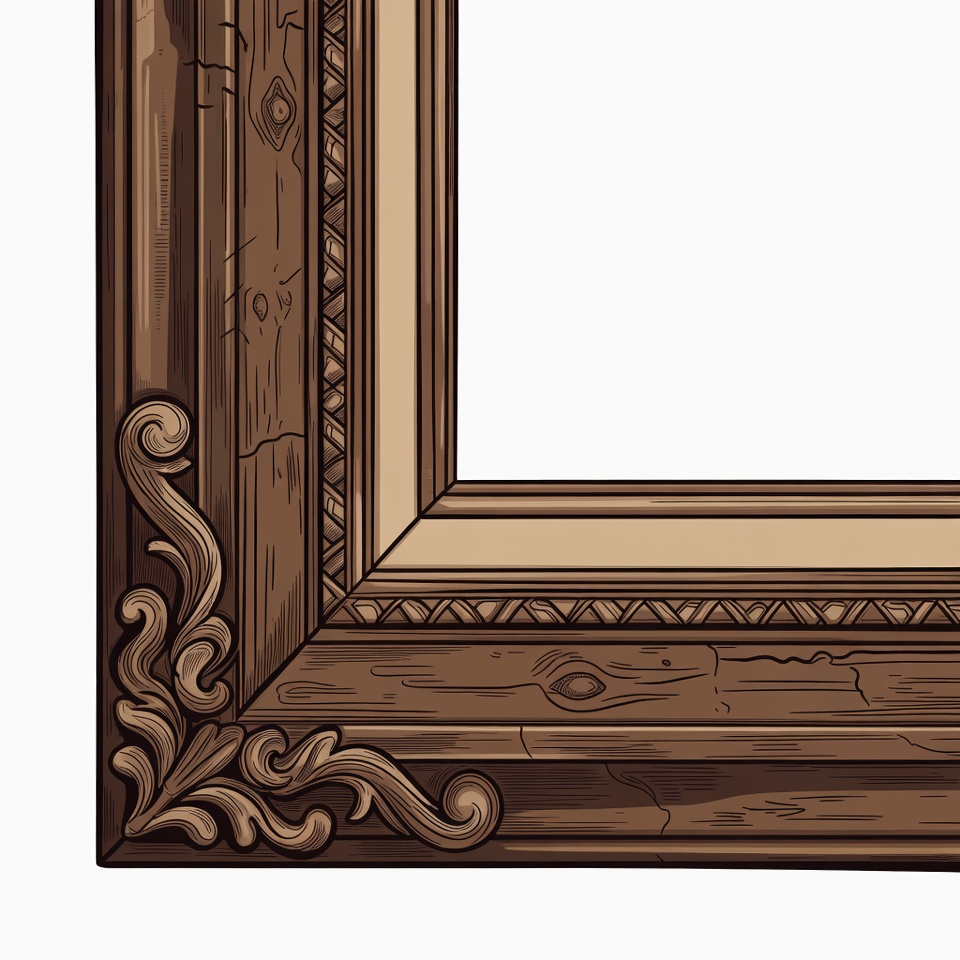 Ornate Wooden Picture Frame Ornate Wooden Picture Frame