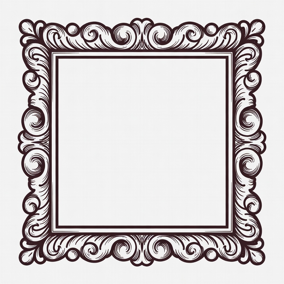 Ornate Vintage Picture Frame Ornate Vintage Picture Frame