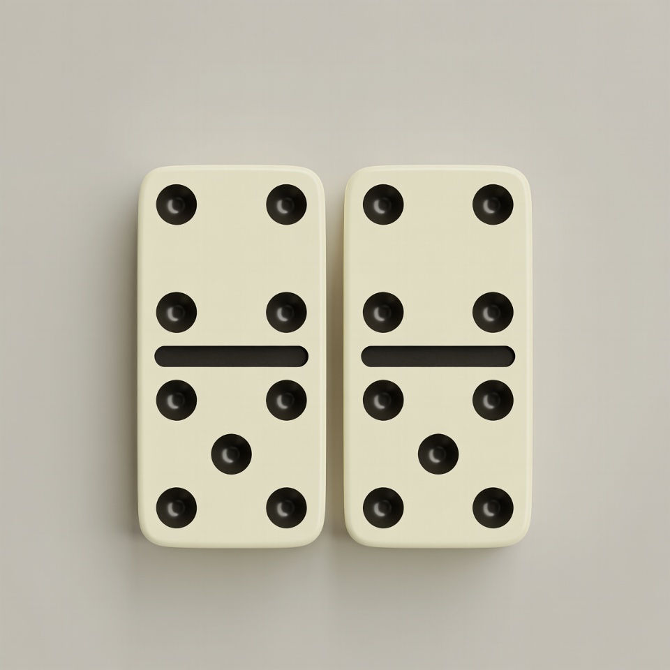Two Double-Six Domino Tiles Two Double-Six Domino Tiles