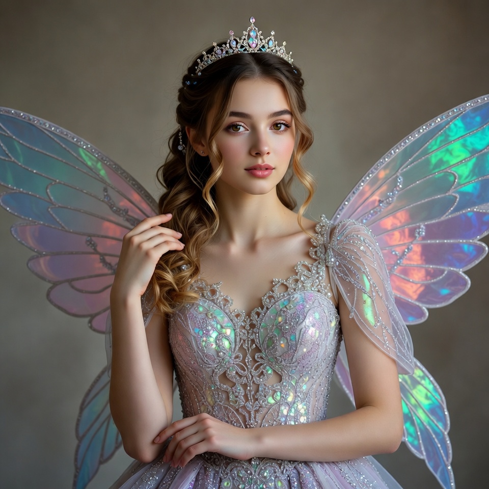 Young woman as fairy with wings Young woman as fairy with wings