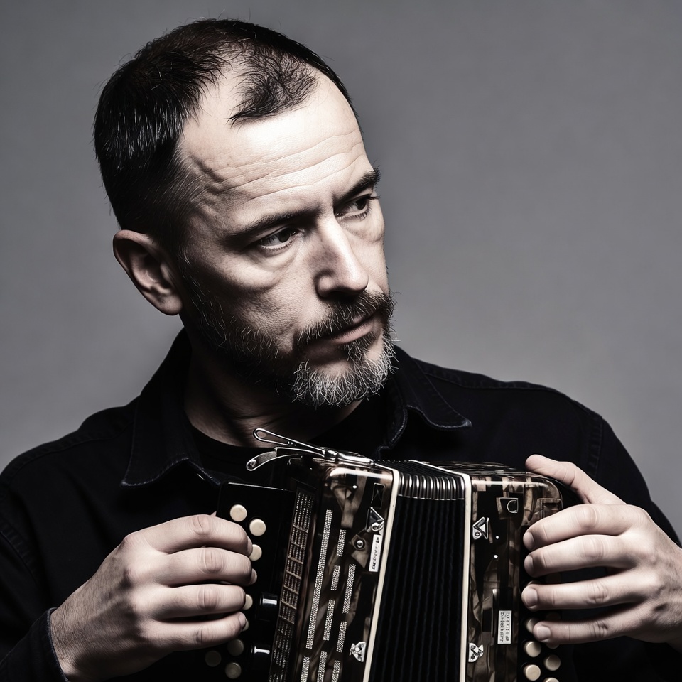 Man playing accordion Man playing accordion