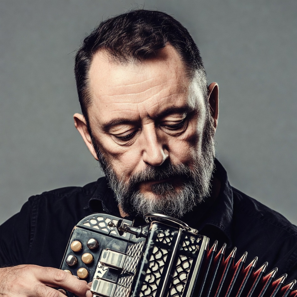 Man playing accordion Man playing accordion