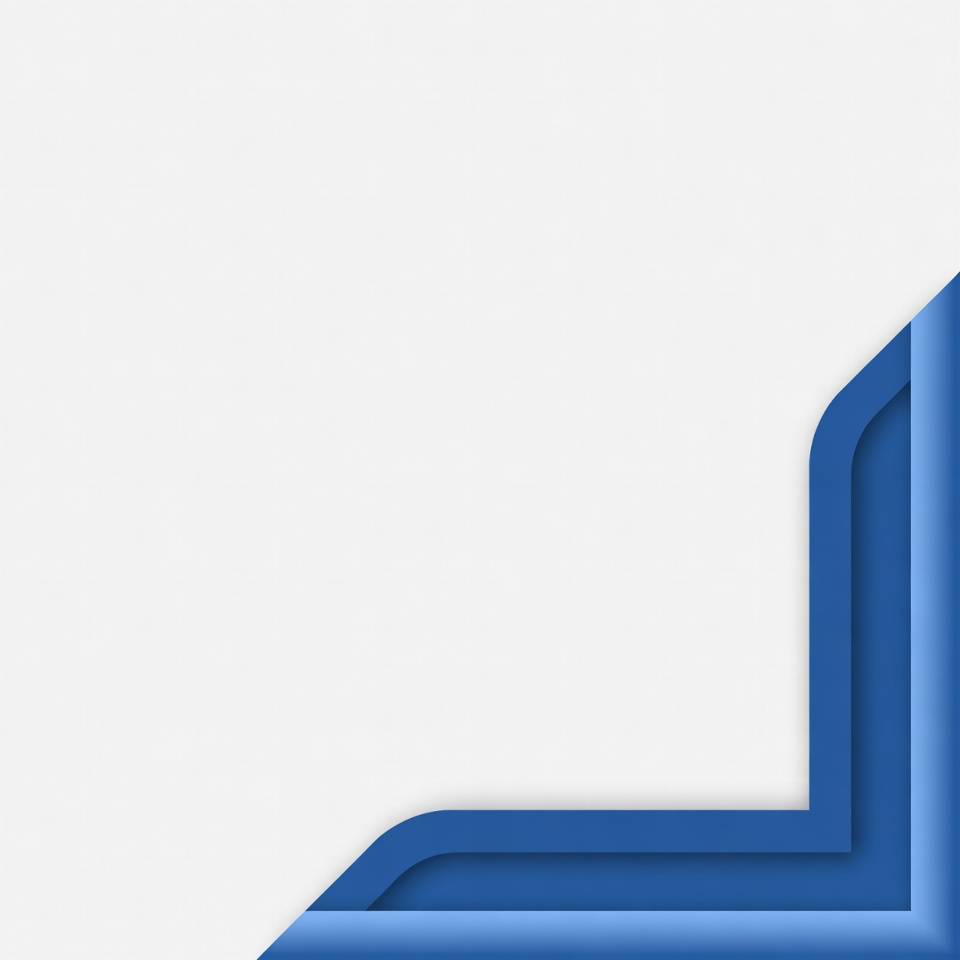 Blue Paper Cut Corner Border Blue Paper Cut Corner Border