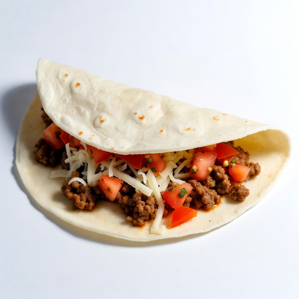 Beef Taco with Tomatoes and Cheese Beef Taco with Tomatoes and Cheese