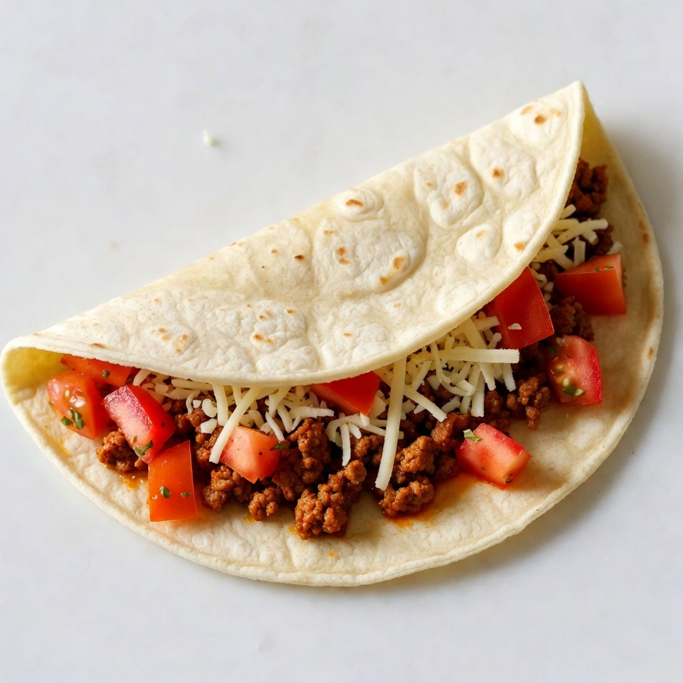 Beef Taco with Tomatoes and Cheese Beef Taco with Tomatoes and Cheese
