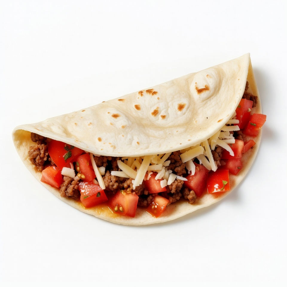 Beef Taco with Tomatoes and Cheese Beef Taco with Tomatoes and Cheese