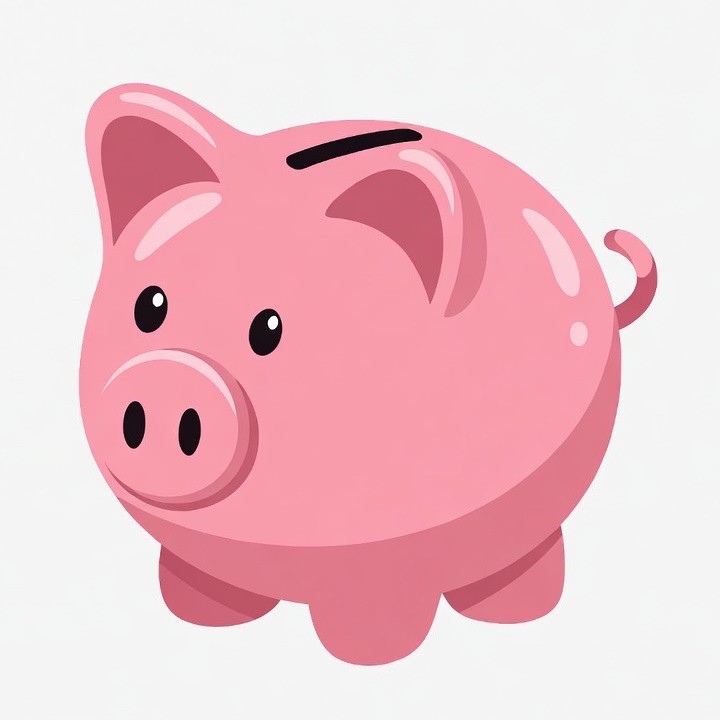 Pink Piggy Bank Illustration Pink Piggy Bank Illustration
