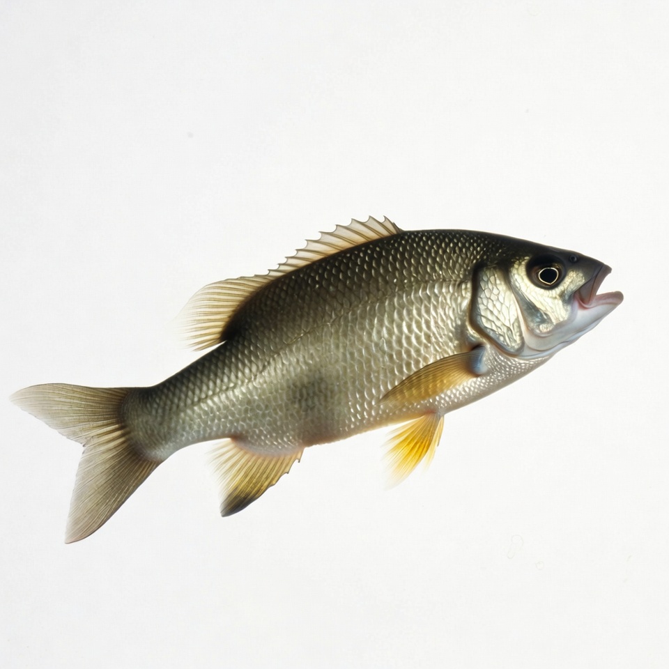 Silver perch fish isolated Silver perch fish isolated