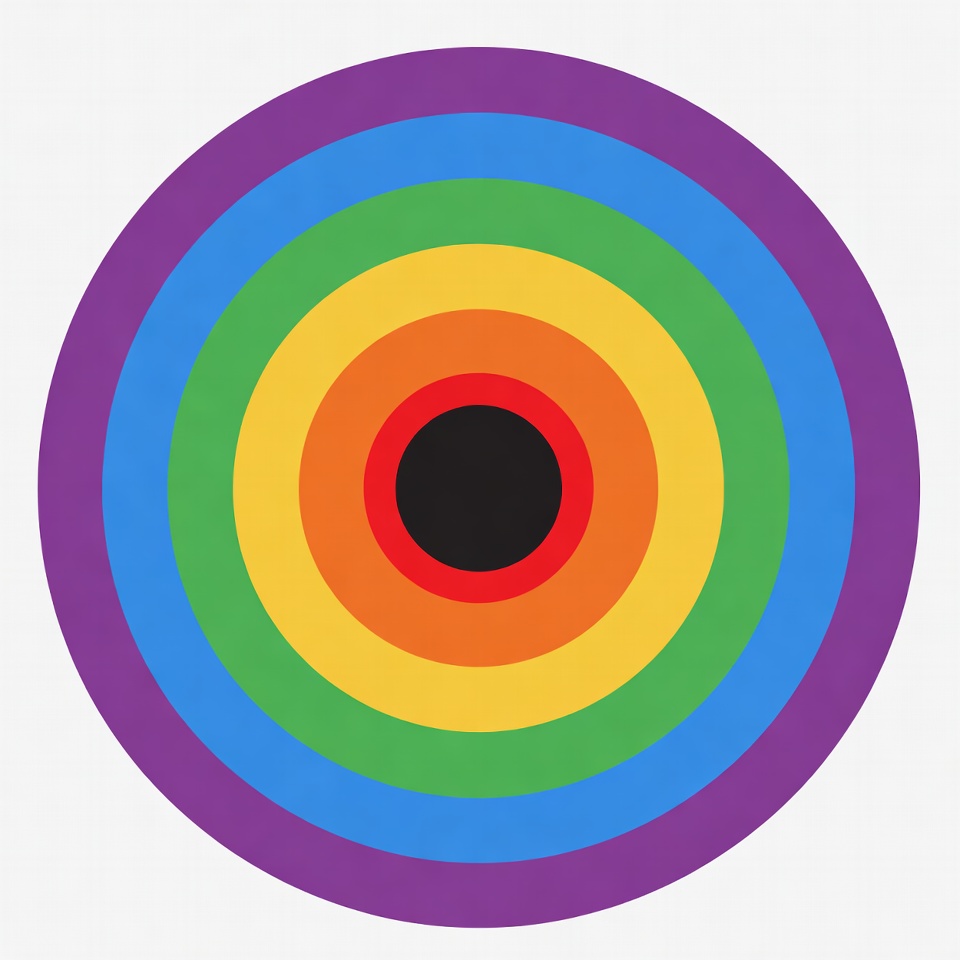 Rainbow Concentric Circles Clipart Rainbow Concentric Circles Clipart