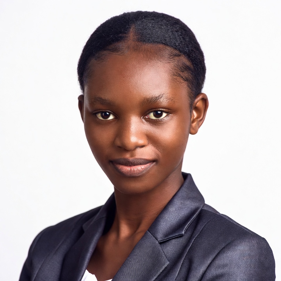 African woman in black blazer African woman in black blazer