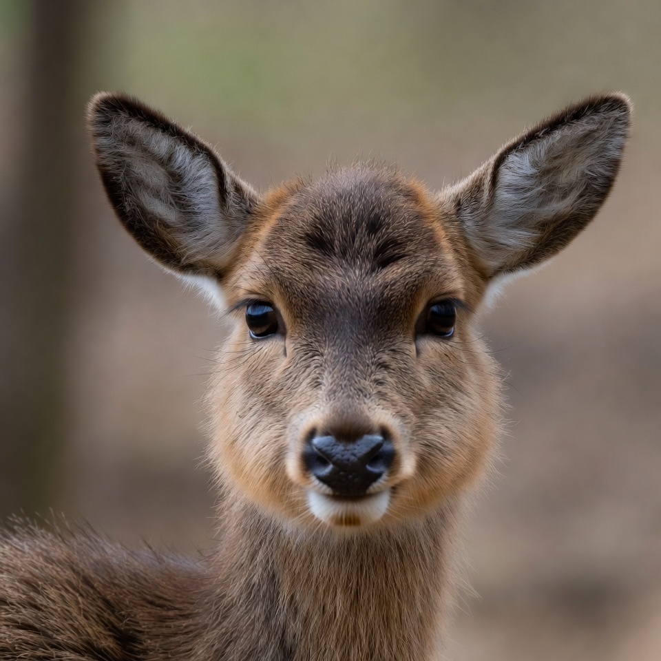 Baby Impala Staring in Forest Baby Impala Staring in Forest