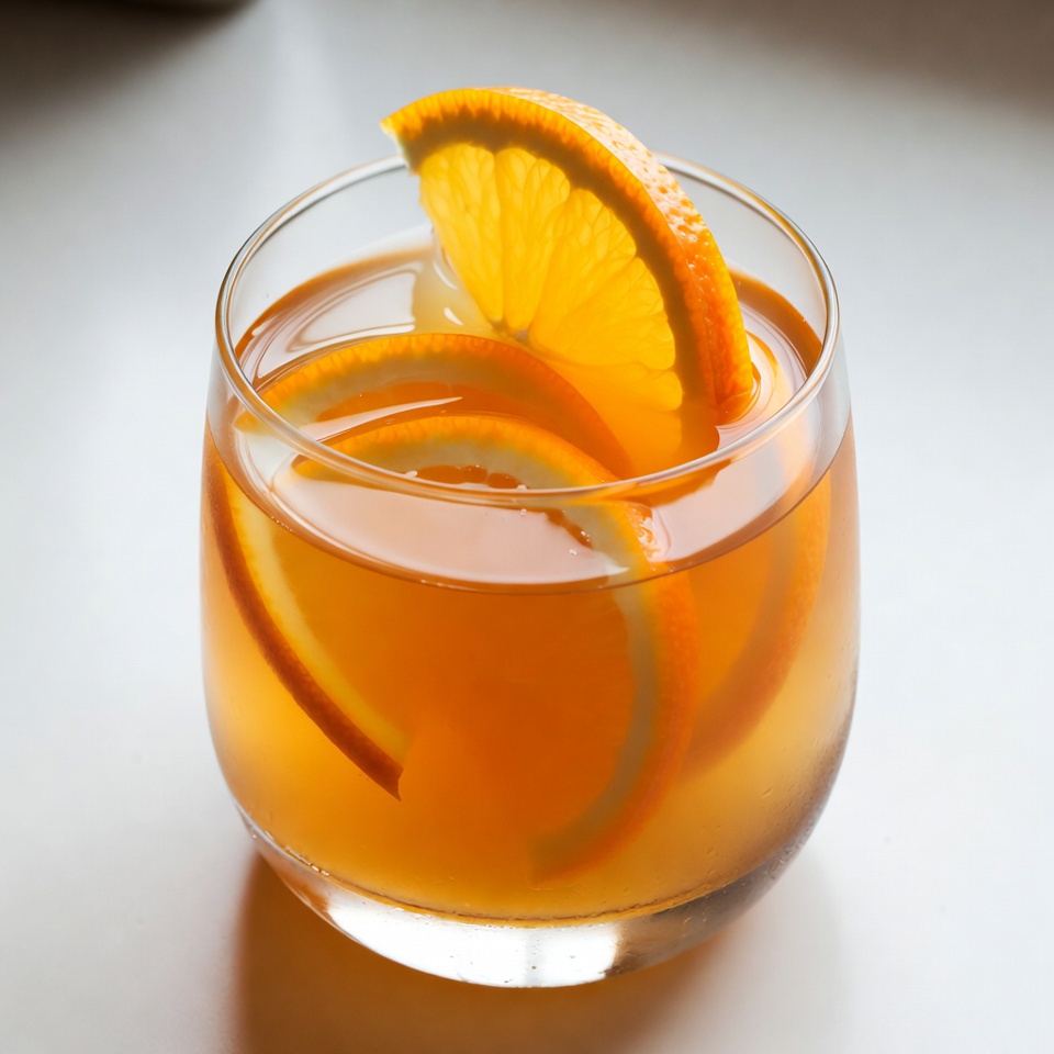 Whiskey Glass with Orange Slices Whiskey Glass with Orange Slices