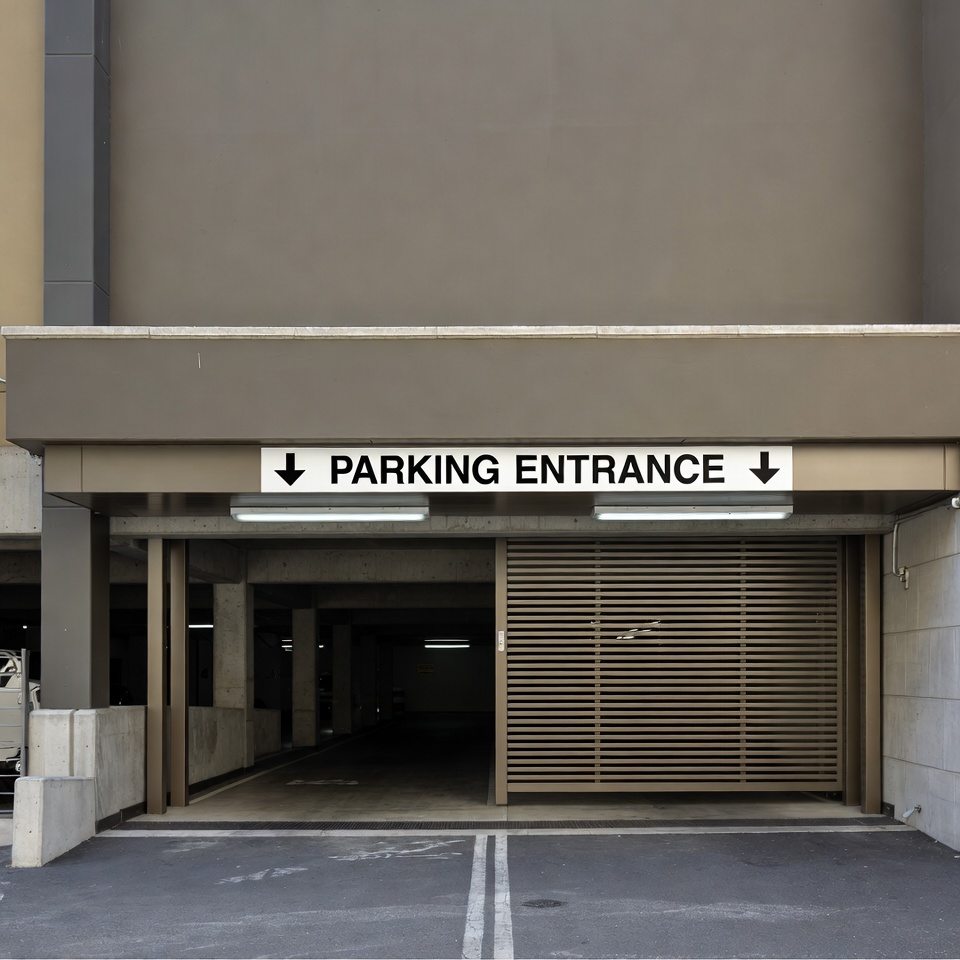 Parking Garage Entrance Sign Parking Garage Entrance Sign