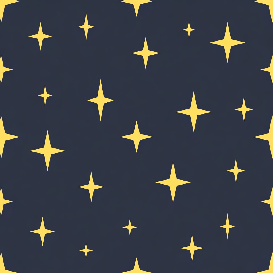 Yellow Stars on Dark Blue Background Yellow Stars on Dark Blue Background
