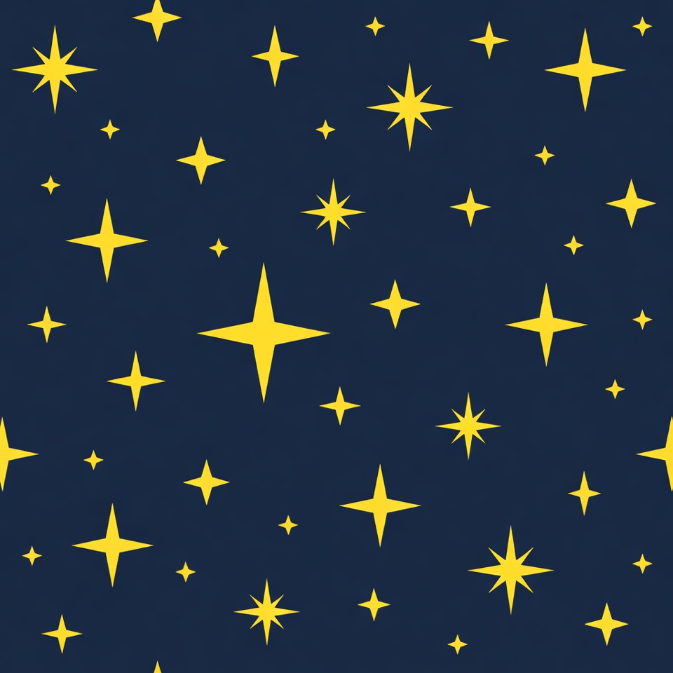 Yellow Stars on Dark Blue Background Yellow Stars on Dark Blue Background