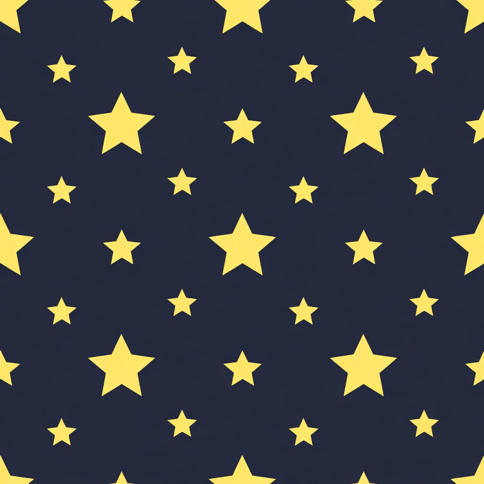 Yellow Stars on Navy Background Yellow Stars on Navy Background