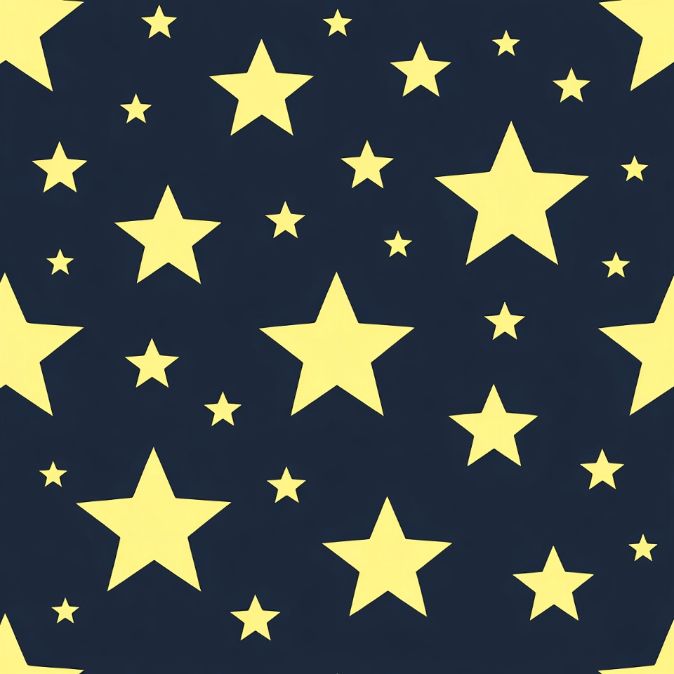 Yellow Stars on Navy Background Yellow Stars on Navy Background