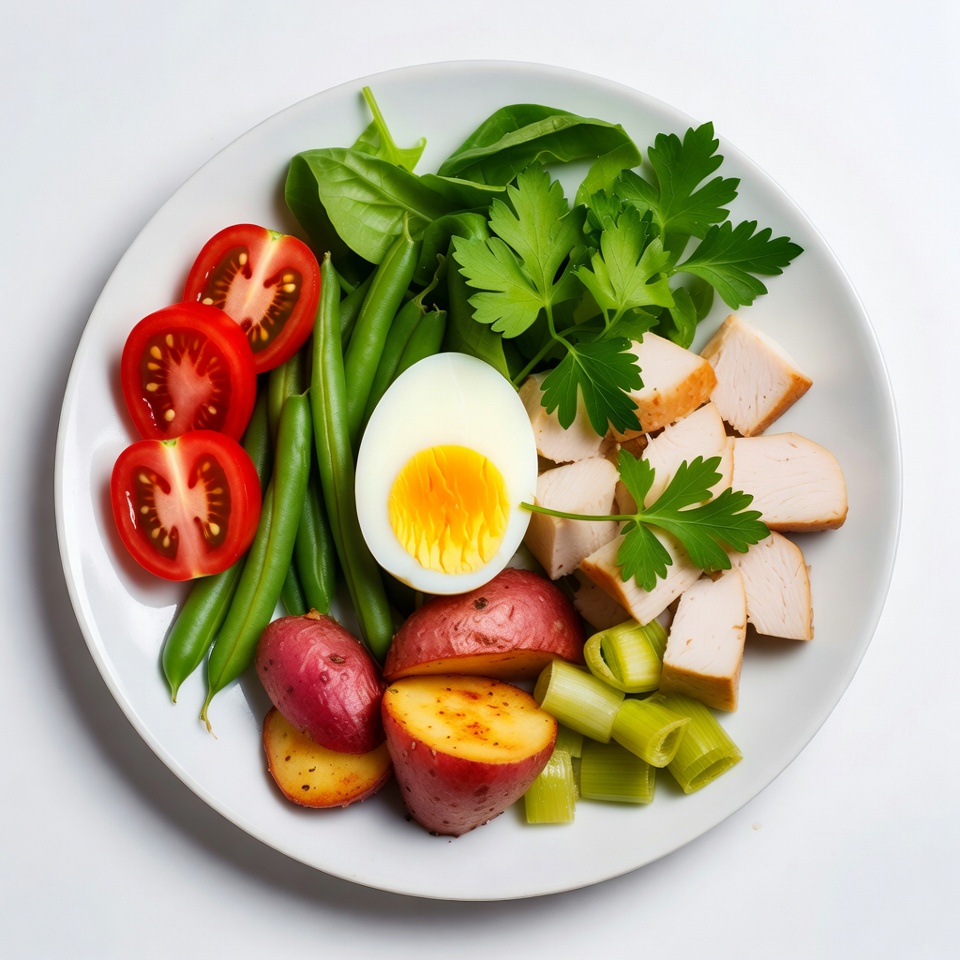 Healthy Veggie Chicken Salad Plate Healthy Veggie Chicken Salad Plate