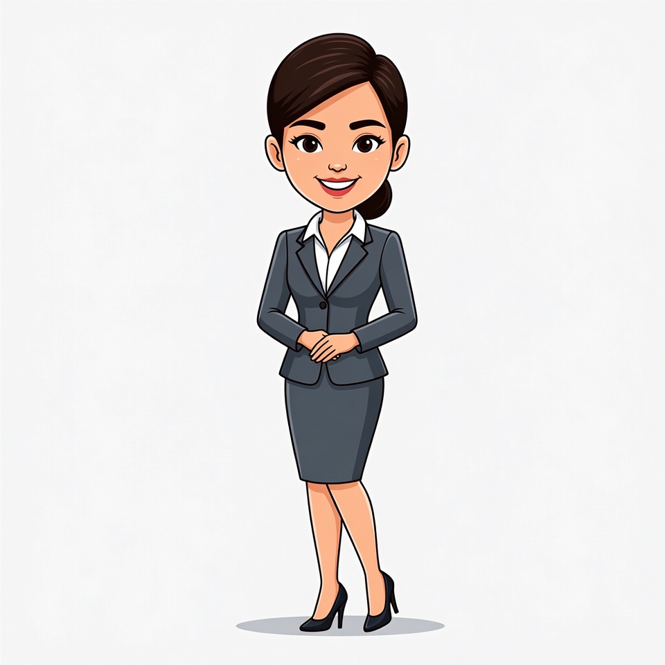 Smiling Asian woman in business suit Smiling Asian woman in business suit