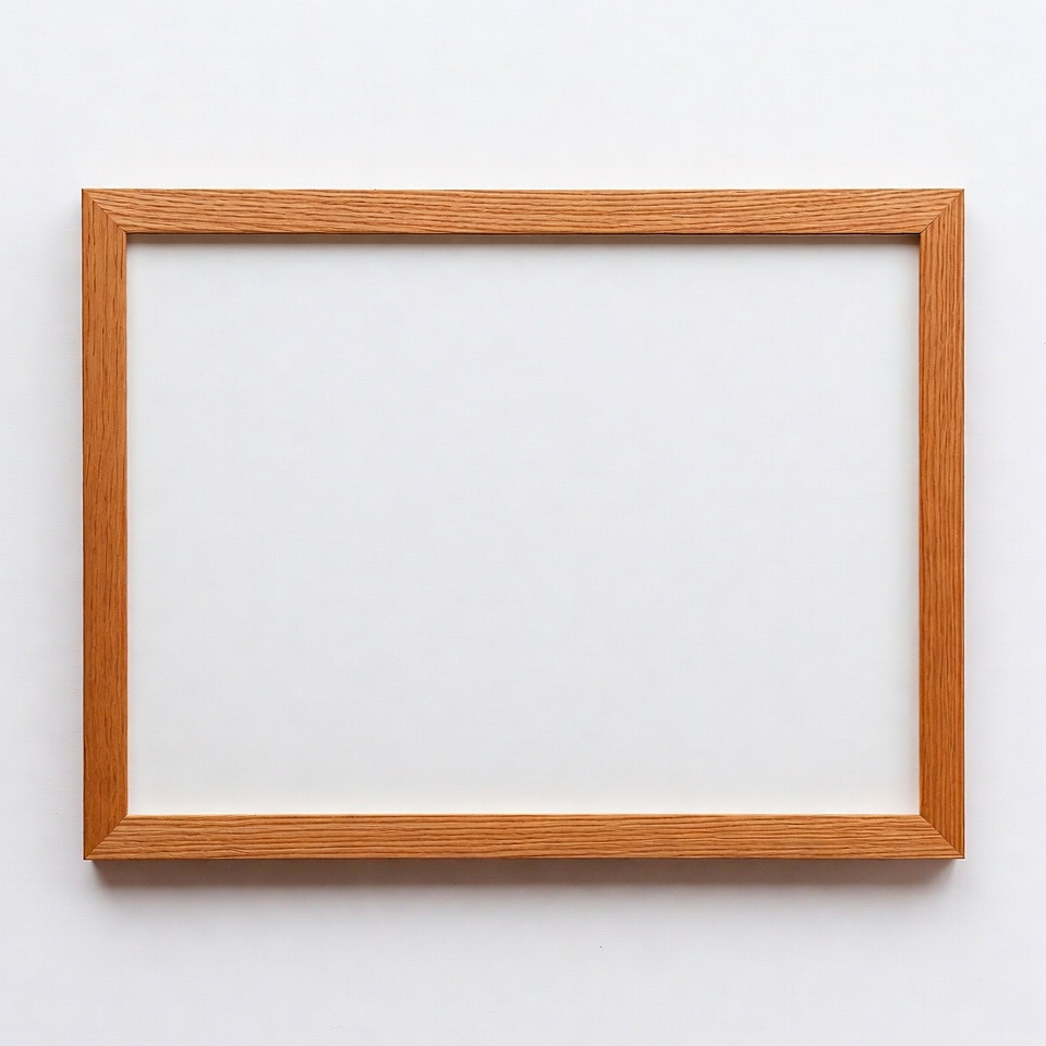 Empty Wooden Picture Frame Empty Wooden Picture Frame