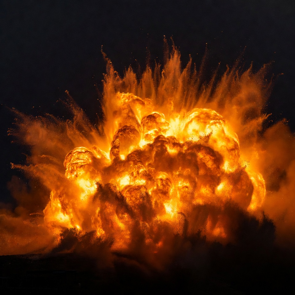 Massive Orange Explosion Burst Massive Orange Explosion Burst