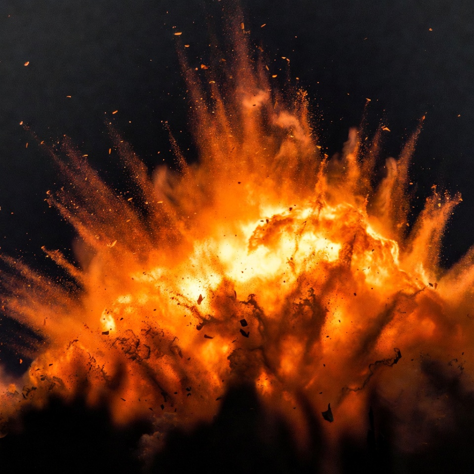 Massive Orange Explosion Burst Massive Orange Explosion Burst