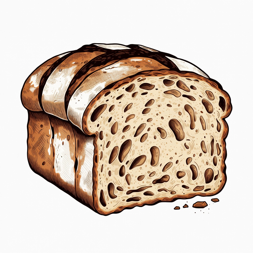 Sliced Artisan Bread Loaf Sliced Artisan Bread Loaf