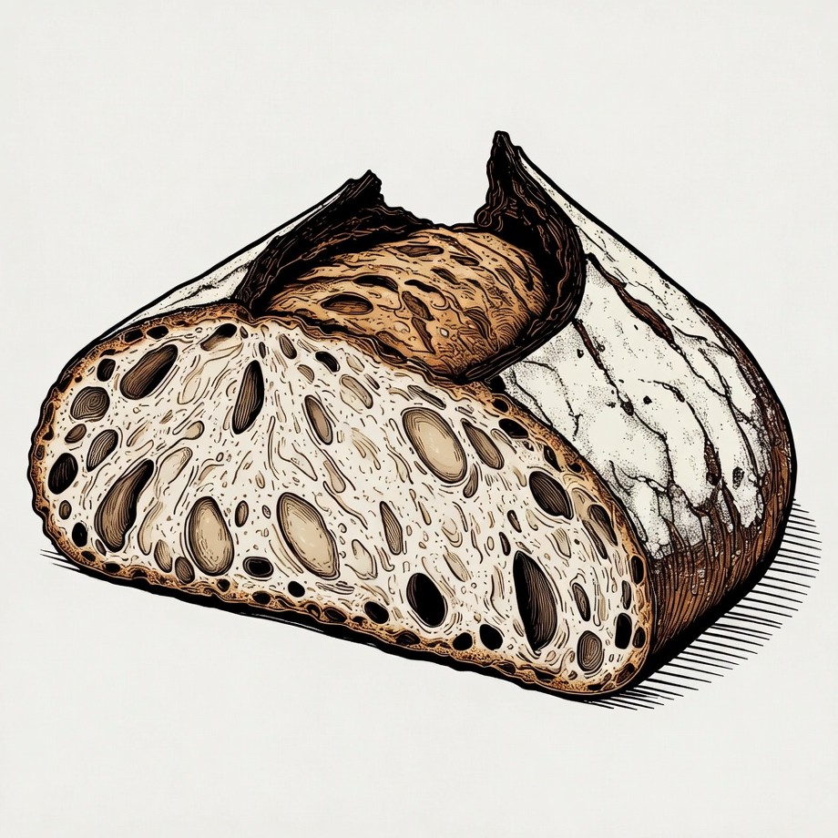 Sliced Artisan Bread Loaf Sliced Artisan Bread Loaf