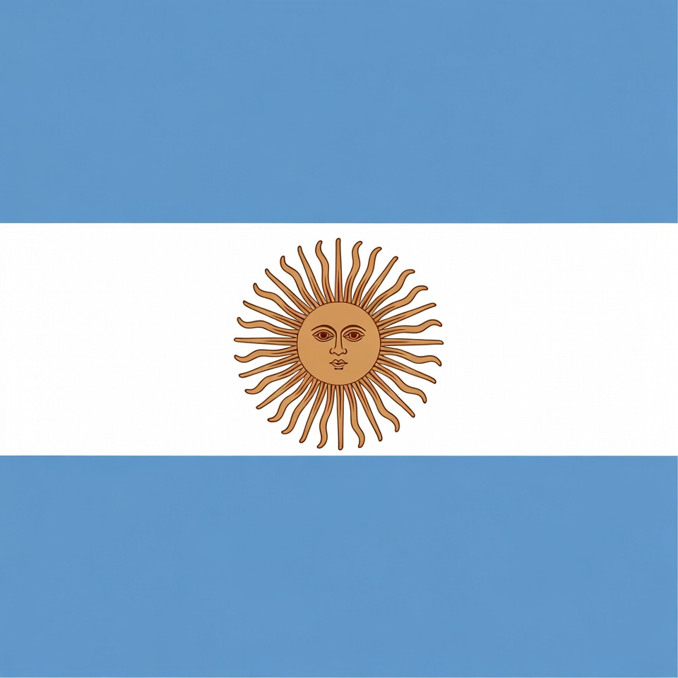 Argentine Flag with Sun of May Argentine Flag with Sun of May