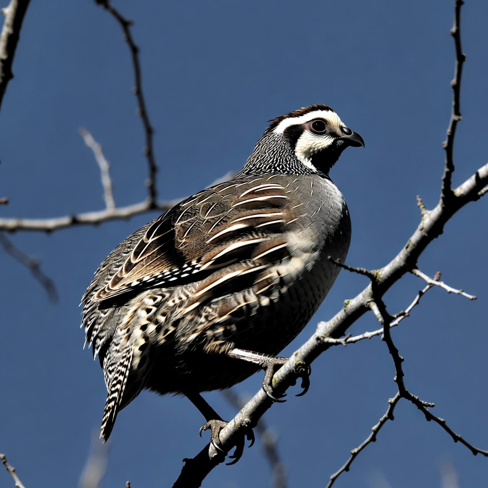 California Quail on branch California Quail on branch