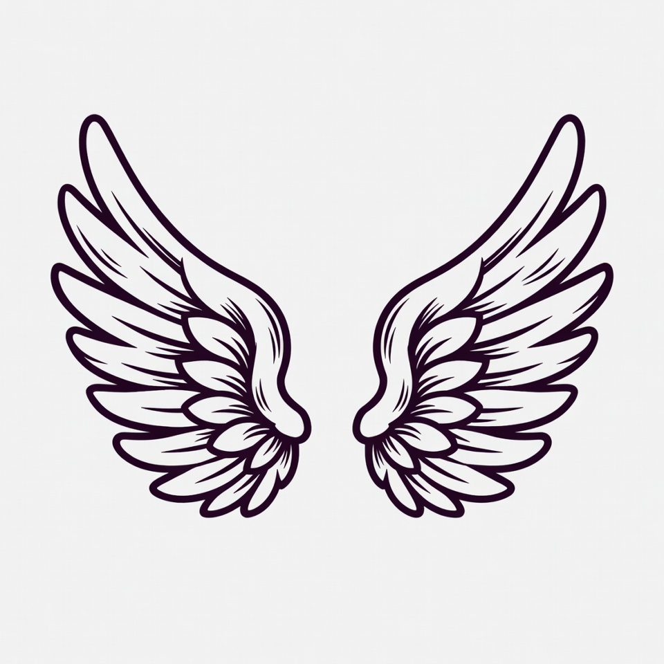 Angel Wings Illustration Angel Wings Illustration