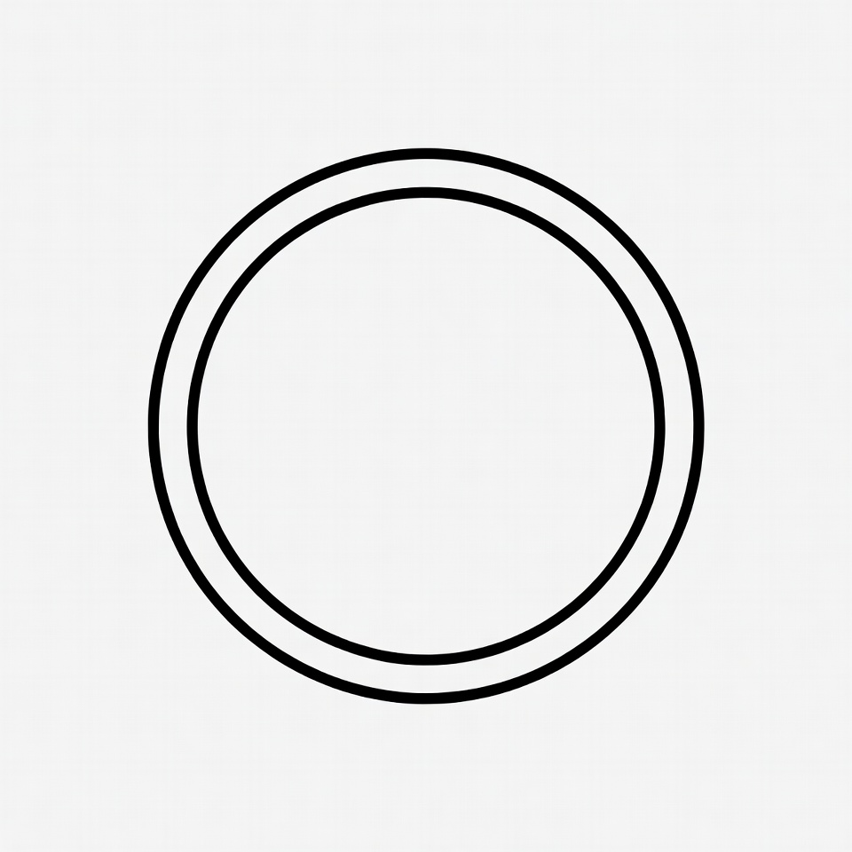 Double Outline Circle Double Outline Circle