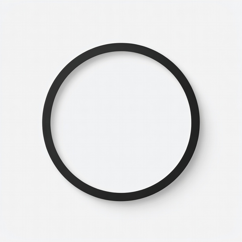 Black Circle on White Background Black Circle on White Background