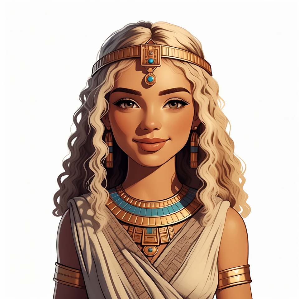 Beautiful Egyptian woman in gold jewelry Beautiful Egyptian woman in gold jewelry