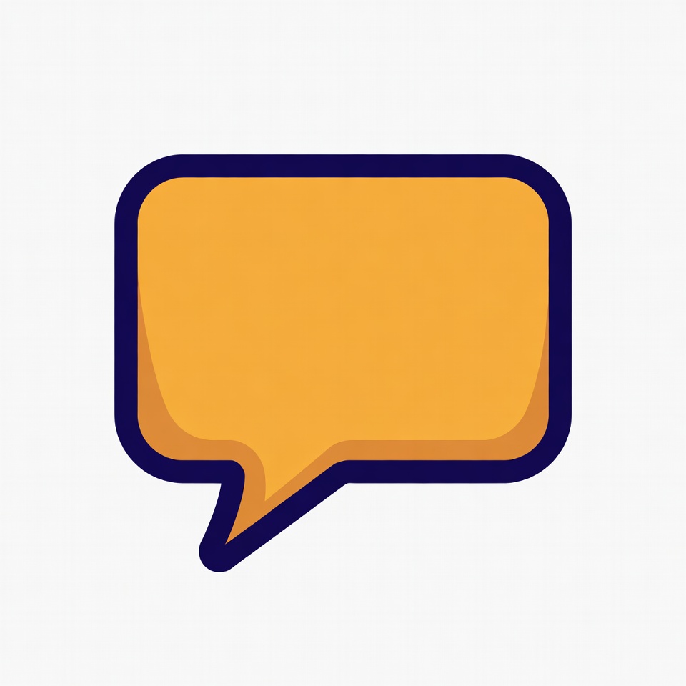 Orange Speech Bubble Icon Orange Speech Bubble Icon