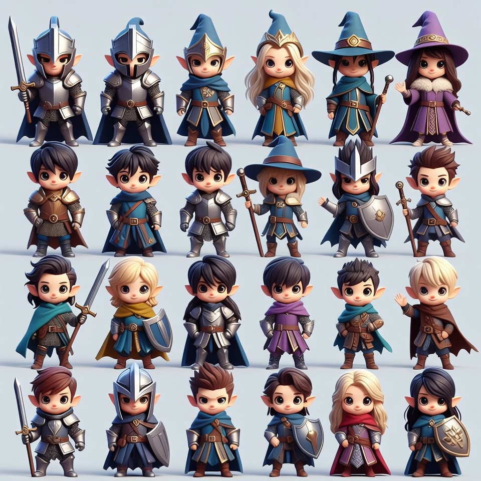 Chibi Fantasy Characters Collection Chibi Fantasy Characters Collection