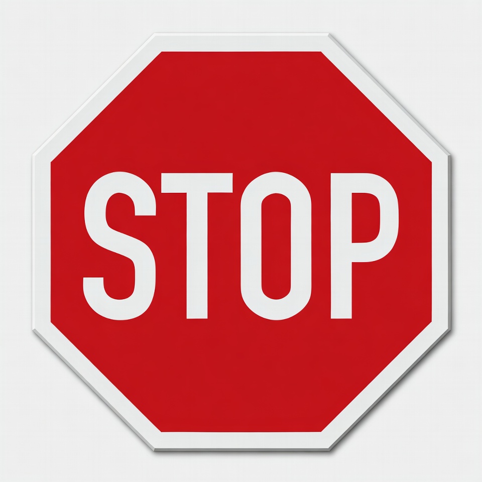 Red Stop Sign Red Stop Sign