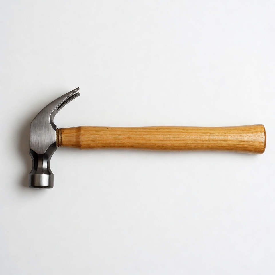 Claw Hammer on White Background Claw Hammer on White Background